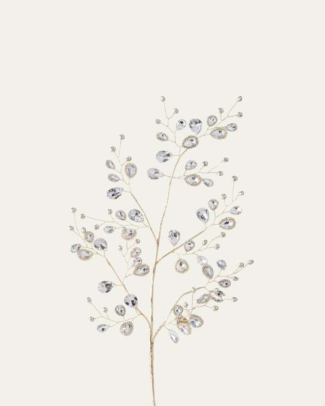 Fancy Teardrop Crystal Spray, 30"